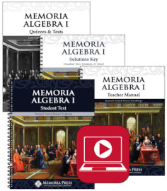 Memoria Press Algebra I